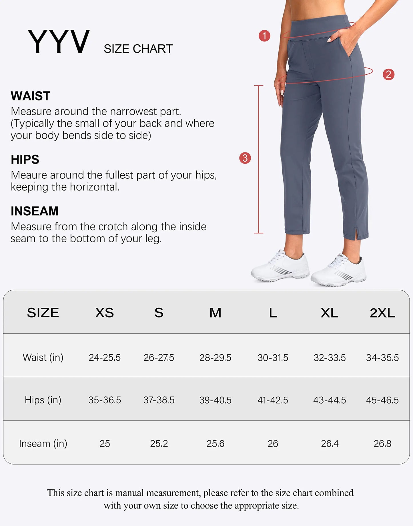 YYV Women's Golf Pants Stretch Work Ankle Pants High Waist Dress Pants with Pockets for Yoga Business Travel Casual Medium Grey Camo