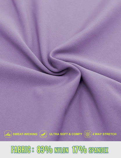 Womens Tennis Dress, Workout Dress with Built-in Bra & Shorts Pockets Summer Dress for Golf Athletic Dresses for Women Lavender Large