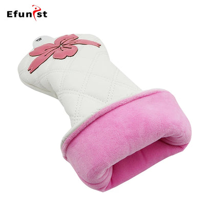 Golf Wood Head Covers For Driver Fairway Hybrid Waterproof Club Cover Sakura Pattern PU Leather Protector Cover Golf Accessories