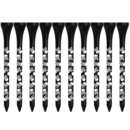 10pcs Golf Ball Tee Support Portable Wooden Golf Ball Long Tees Stable Base Lightweight High Strength Outdoor Sports Accessories