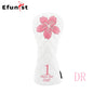 Golf Wood Head Covers For Driver Fairway Hybrid Waterproof Club Cover Sakura Pattern PU Leather Protector Cover Golf Accessories