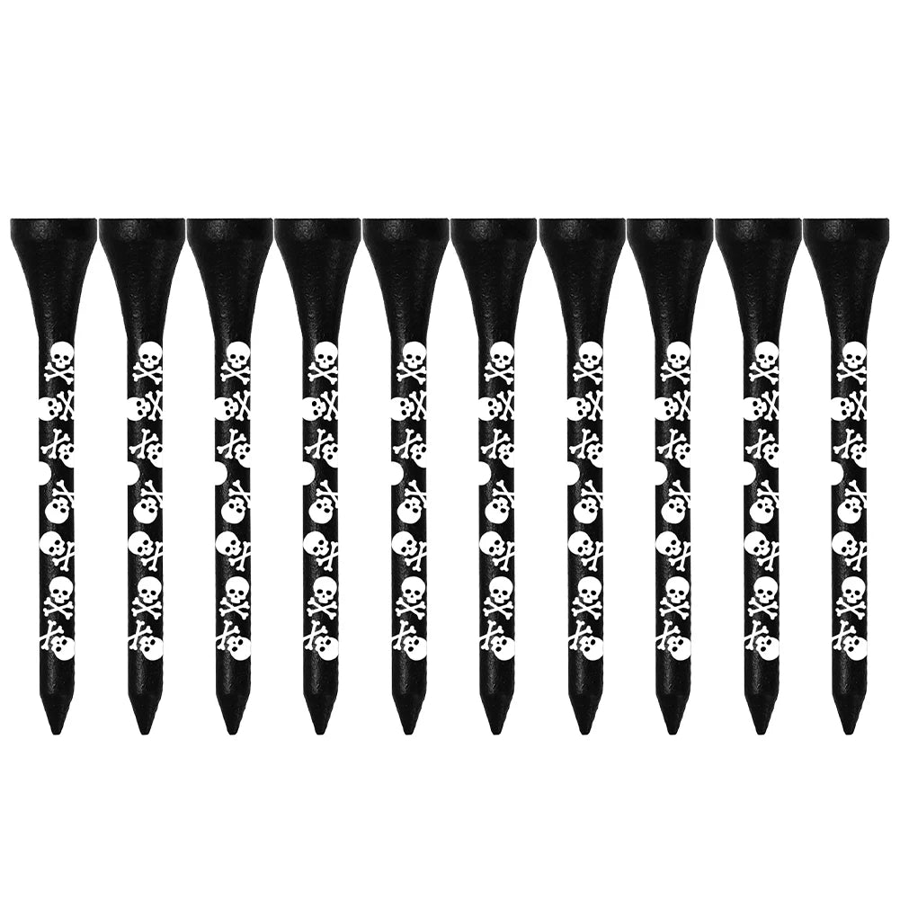 10pcs Golf Ball Tee Support Portable Wooden Golf Ball Long Tees Stable Base Lightweight High Strength Outdoor Sports Accessories