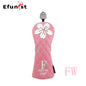 Golf Wood Head Covers For Driver Fairway Hybrid Waterproof Club Cover Sakura Pattern PU Leather Protector Cover Golf Accessories
