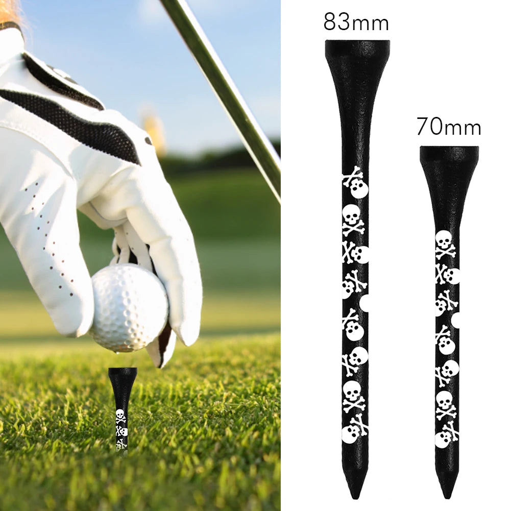 10pcs Golf Ball Tee Support Portable Wooden Golf Ball Long Tees Stable Base Lightweight High Strength Outdoor Sports Accessories
